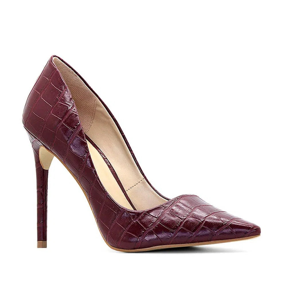 SCARPIN OLIVI WINE CROCO